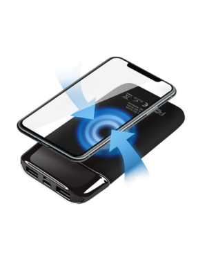 EcoBum Miljövänlig Powerbank - Trådlös Laddning Svart